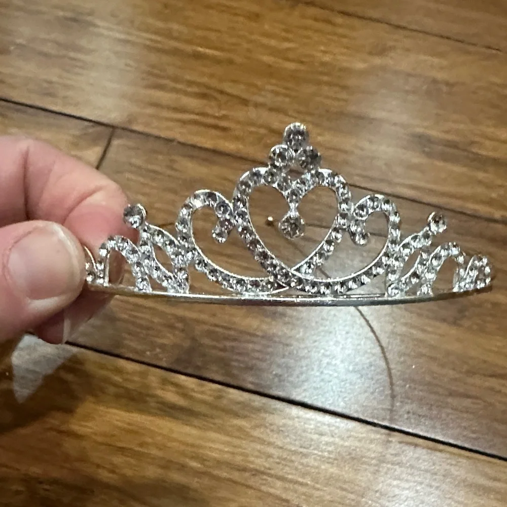Elegant Silver Tiara Headband